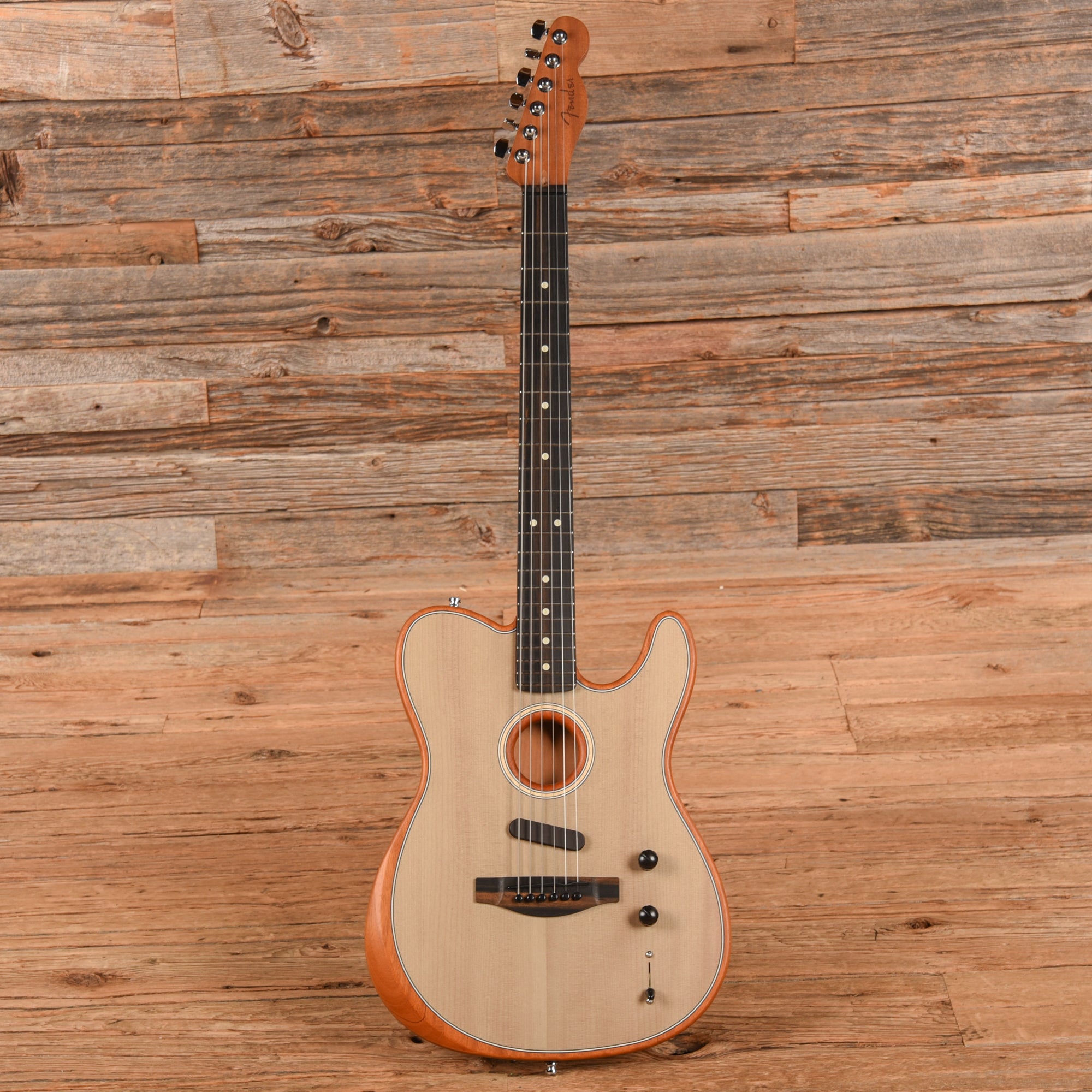 Fender American Acoustasonic Telecaster Sonic Grey 2019 Acoustic Guitars / Built-in Electronics
