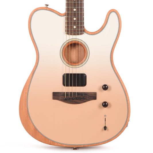Fender Artist Finneas Acoustasonic Telecaster Cappuccino Fade Acoustic Guitars / Built-in Electronics