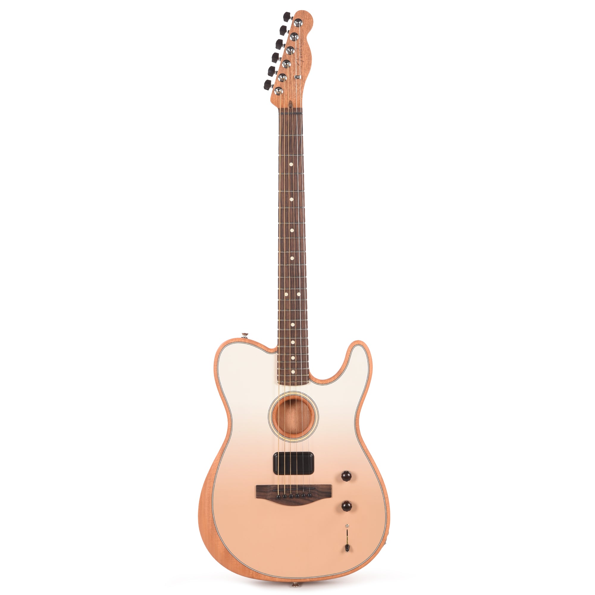 Fender Artist Finneas Acoustasonic Telecaster Cappuccino Fade Acoustic Guitars / Built-in Electronics