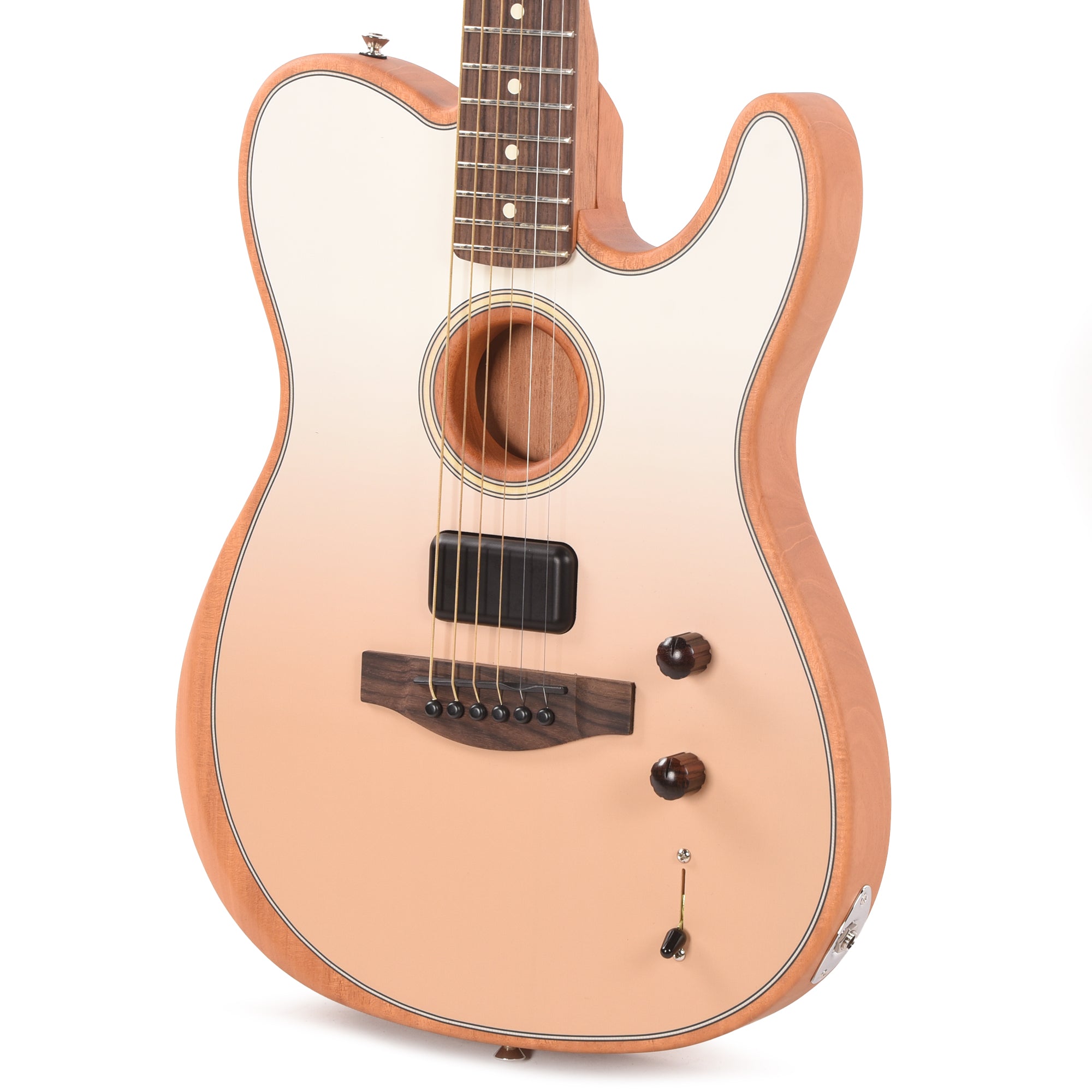 Fender Artist Finneas Acoustasonic Telecaster Cappuccino Fade Acoustic Guitars / Built-in Electronics