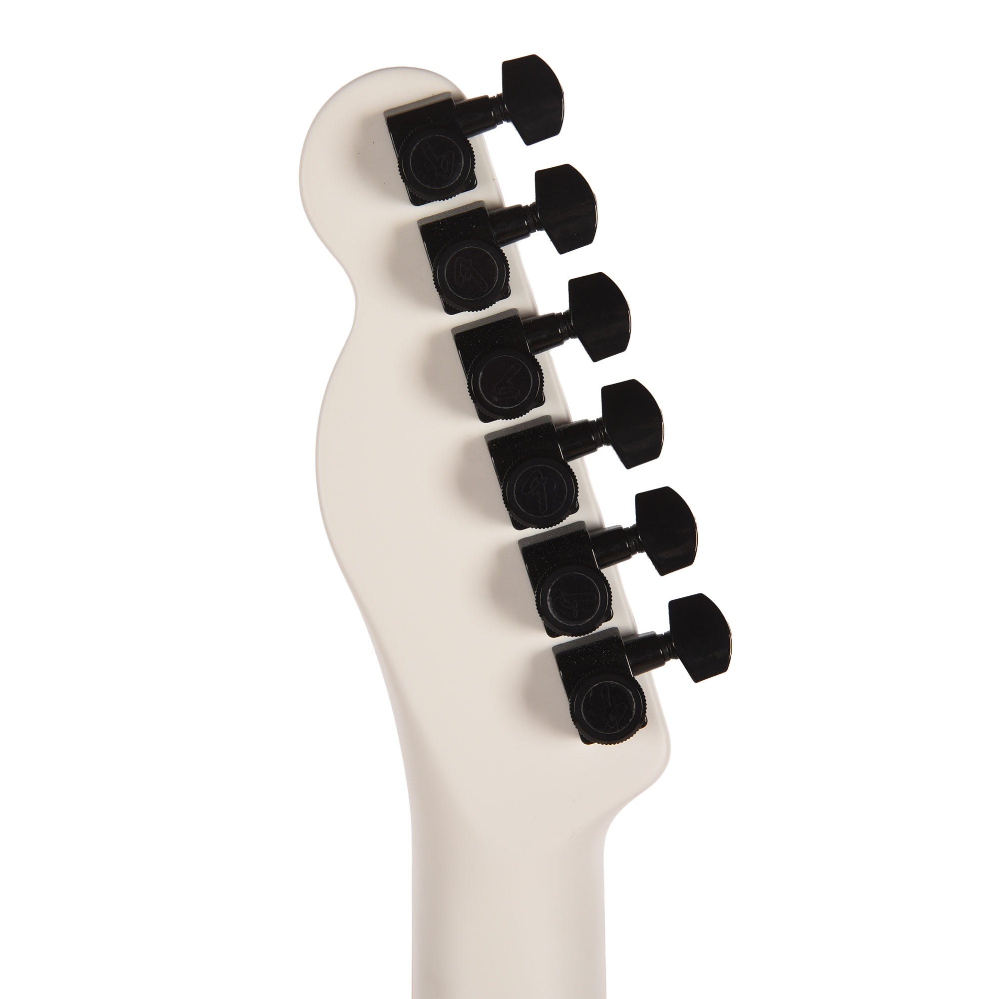 Fender Artist Jack White Triplesonic Acoustasonic Telecaster Satin Arctic White with Black Top Acoustic Guitars / Built-in Electronics