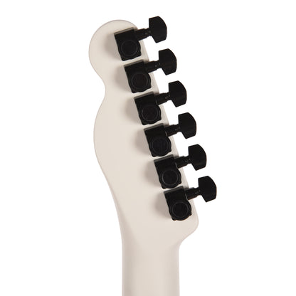 Fender Artist Jack White Triplesonic Acoustasonic Telecaster Satin Arctic White with Black Top Acoustic Guitars / Built-in Electronics