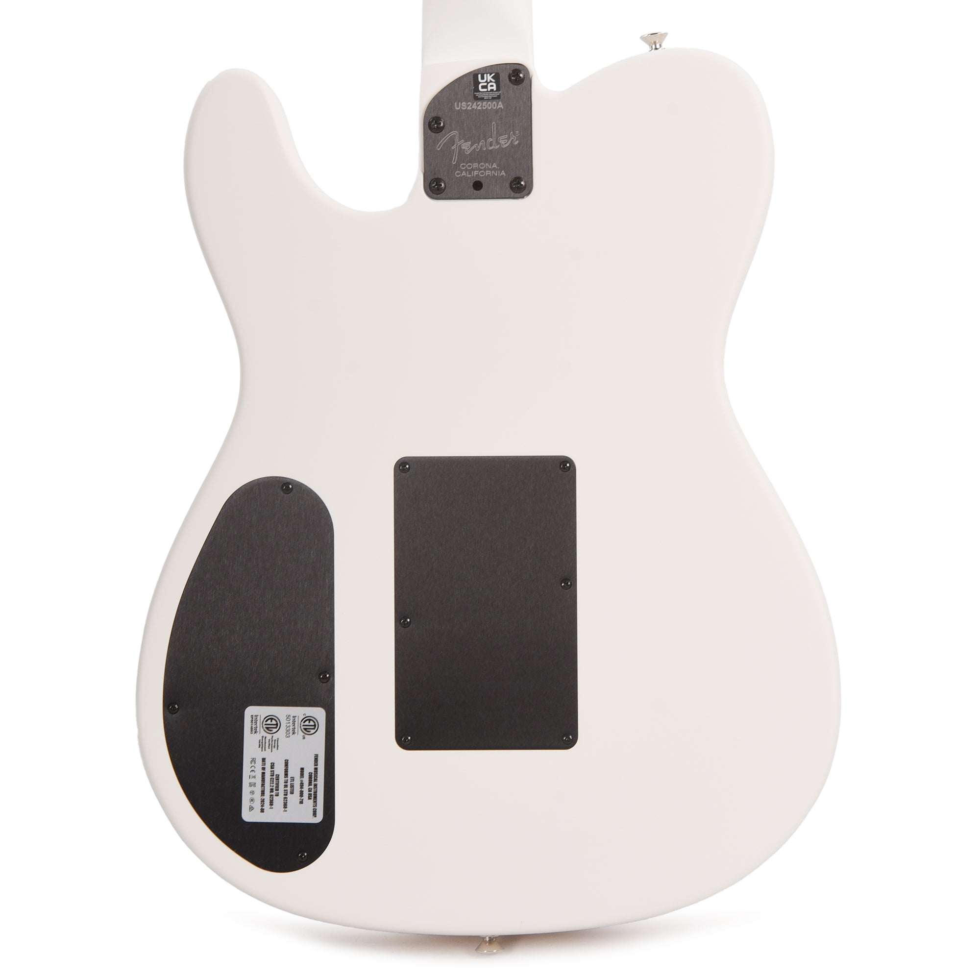 Fender Artist Limited Edition Finneas American Acoustasonic Telecaster Satin Arctic White Acoustic Guitars / Built-in Electronics