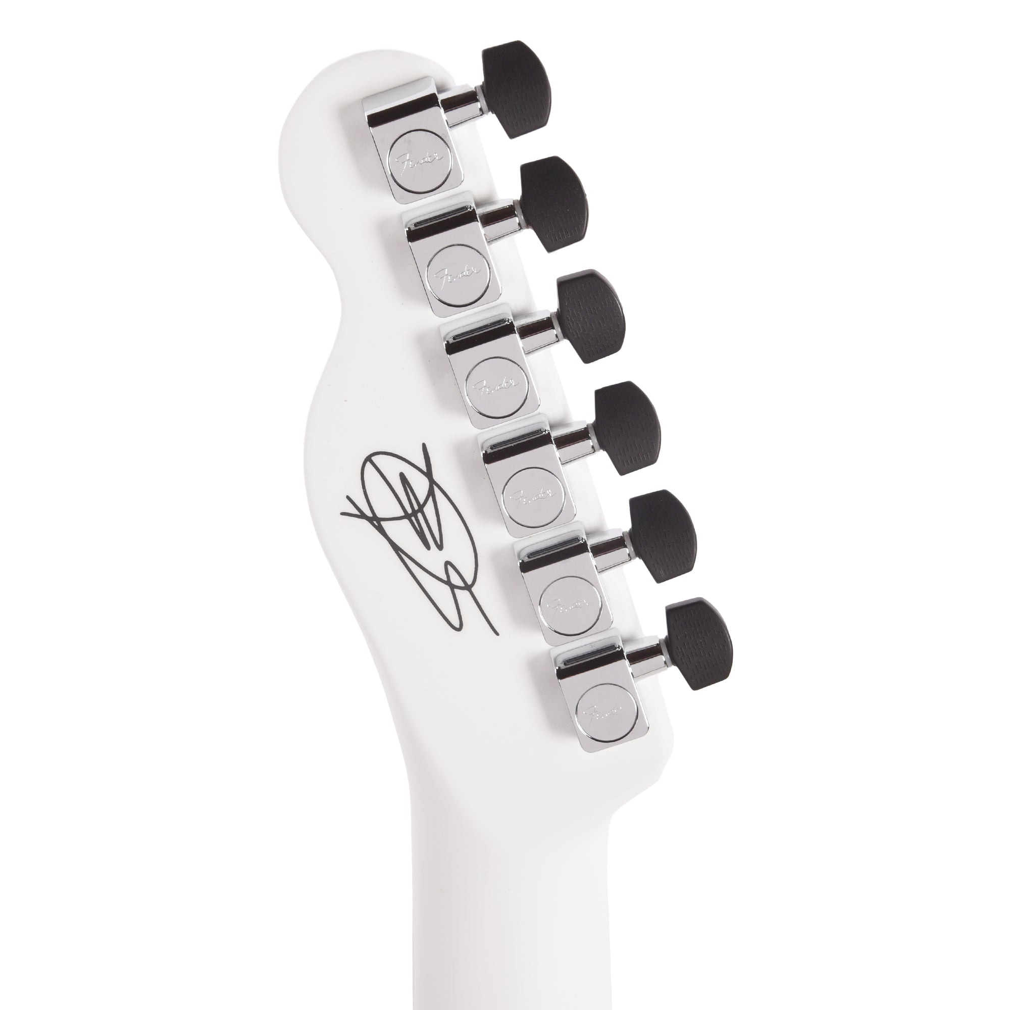 Fender Artist Limited Edition Finneas American Acoustasonic Telecaster Satin Arctic White Acoustic Guitars / Built-in Electronics
