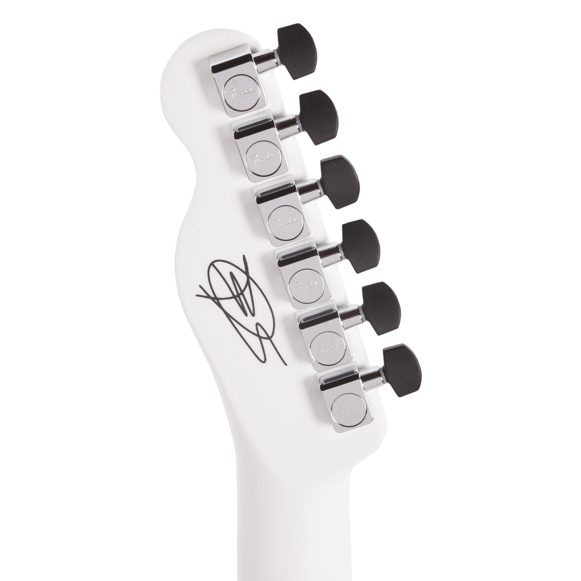 Fender Artist Limited Edition Finneas American Acoustasonic Telecaster Satin Arctic White Acoustic Guitars / Built-in Electronics