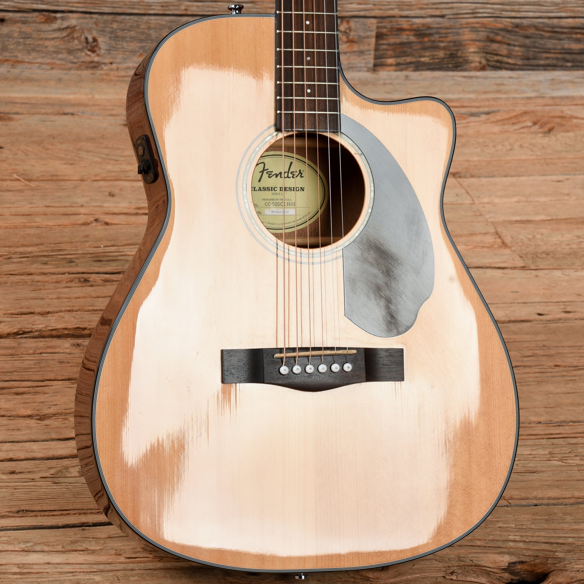 Fender CC-60SCE Natural Acoustic Guitars / Built-in Electronics