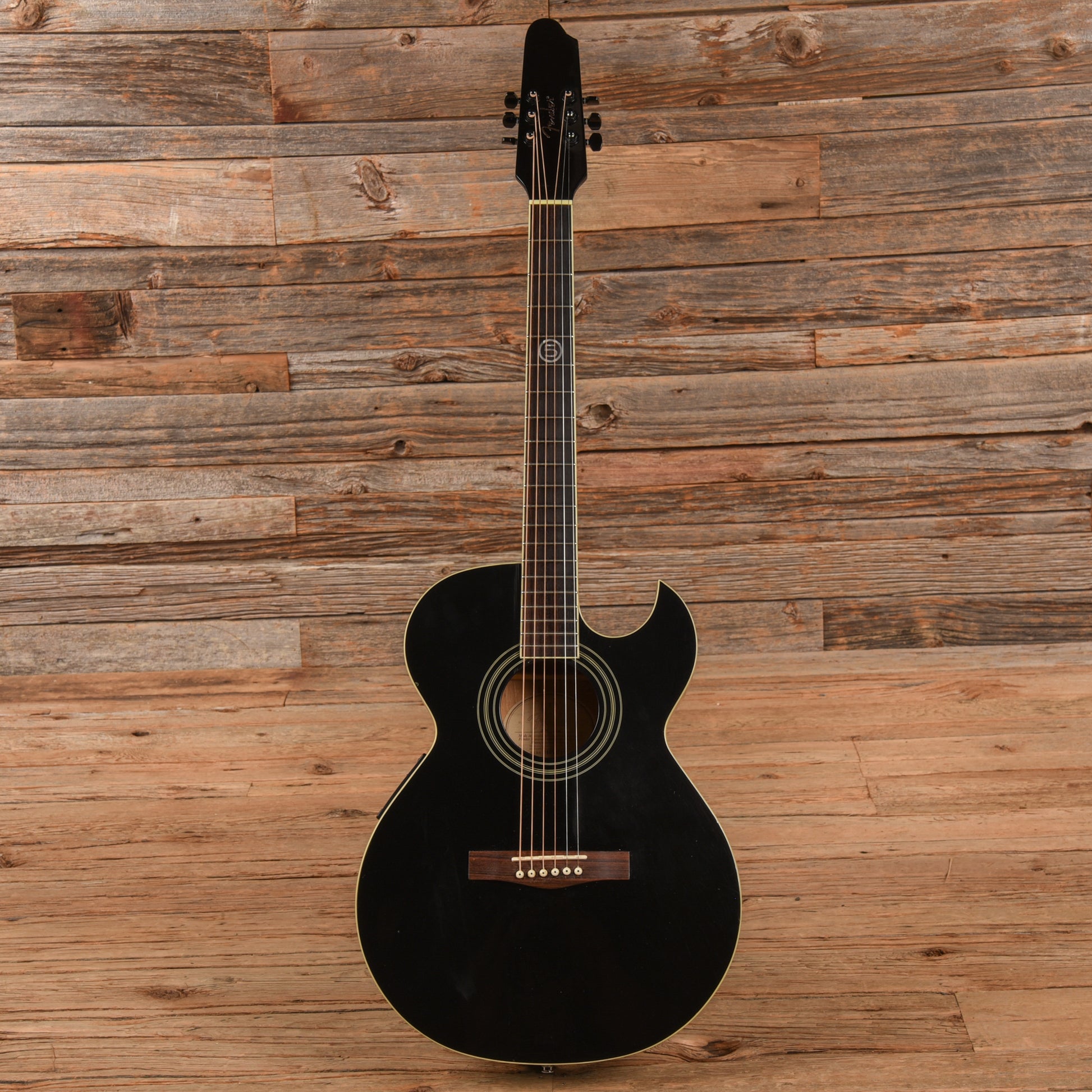 Fender J5 John 5 Signature Acoustic Black Acoustic Guitars / Built-in Electronics