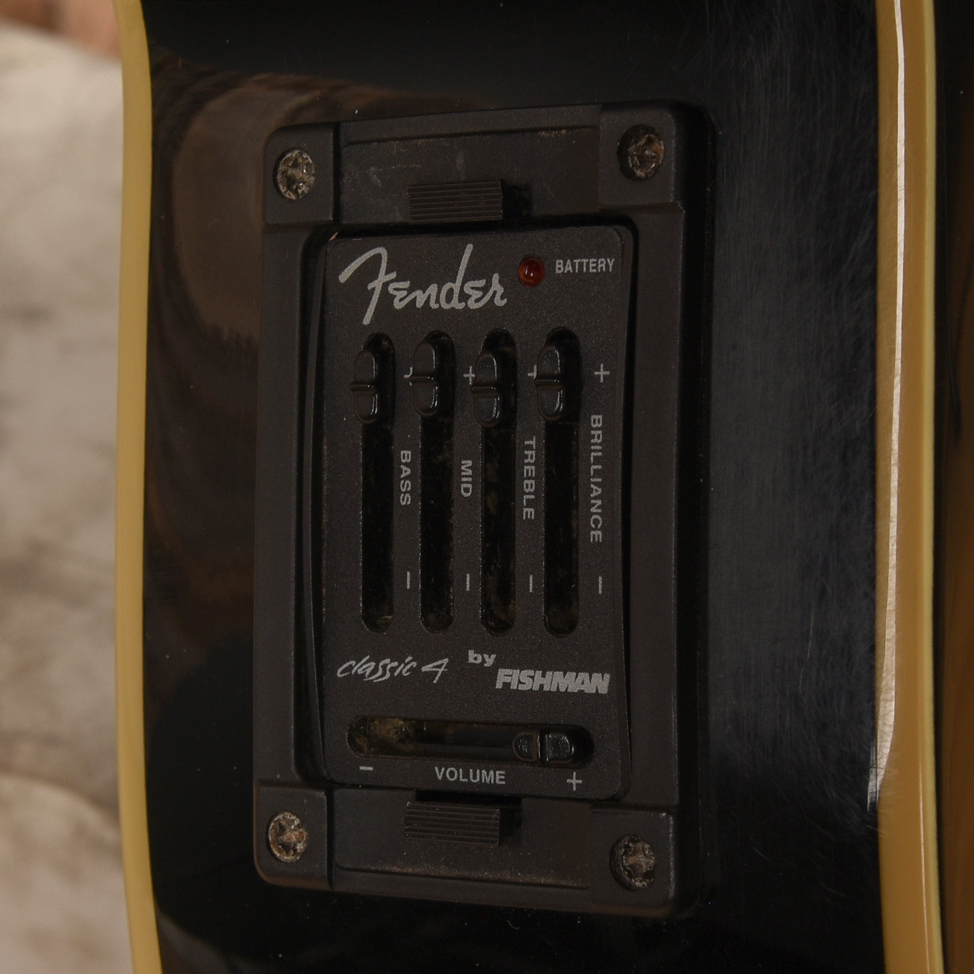 Fender J5 John 5 Signature Acoustic Black Acoustic Guitars / Built-in Electronics