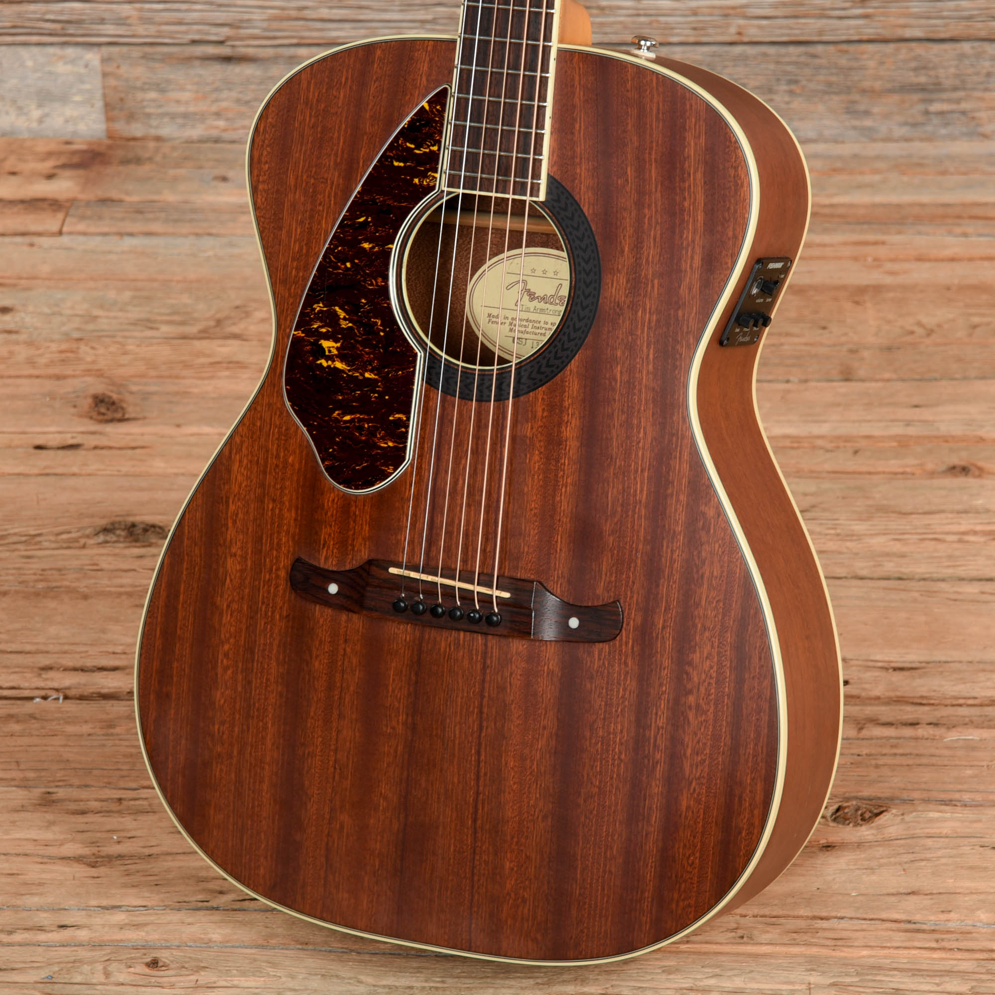 Fender Tim Armstrong Hellcat Natural  LEFTY Acoustic Guitars / Built-in Electronics