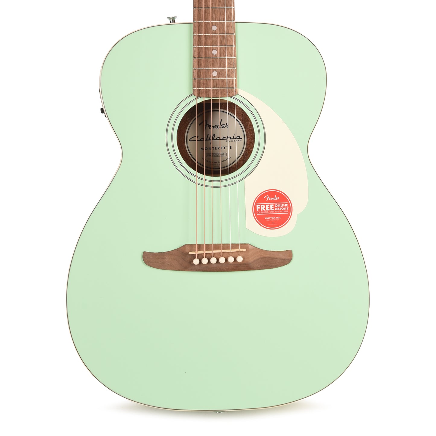 Fender California Standard Monterey E Surf Green Acoustic Guitars / Concert