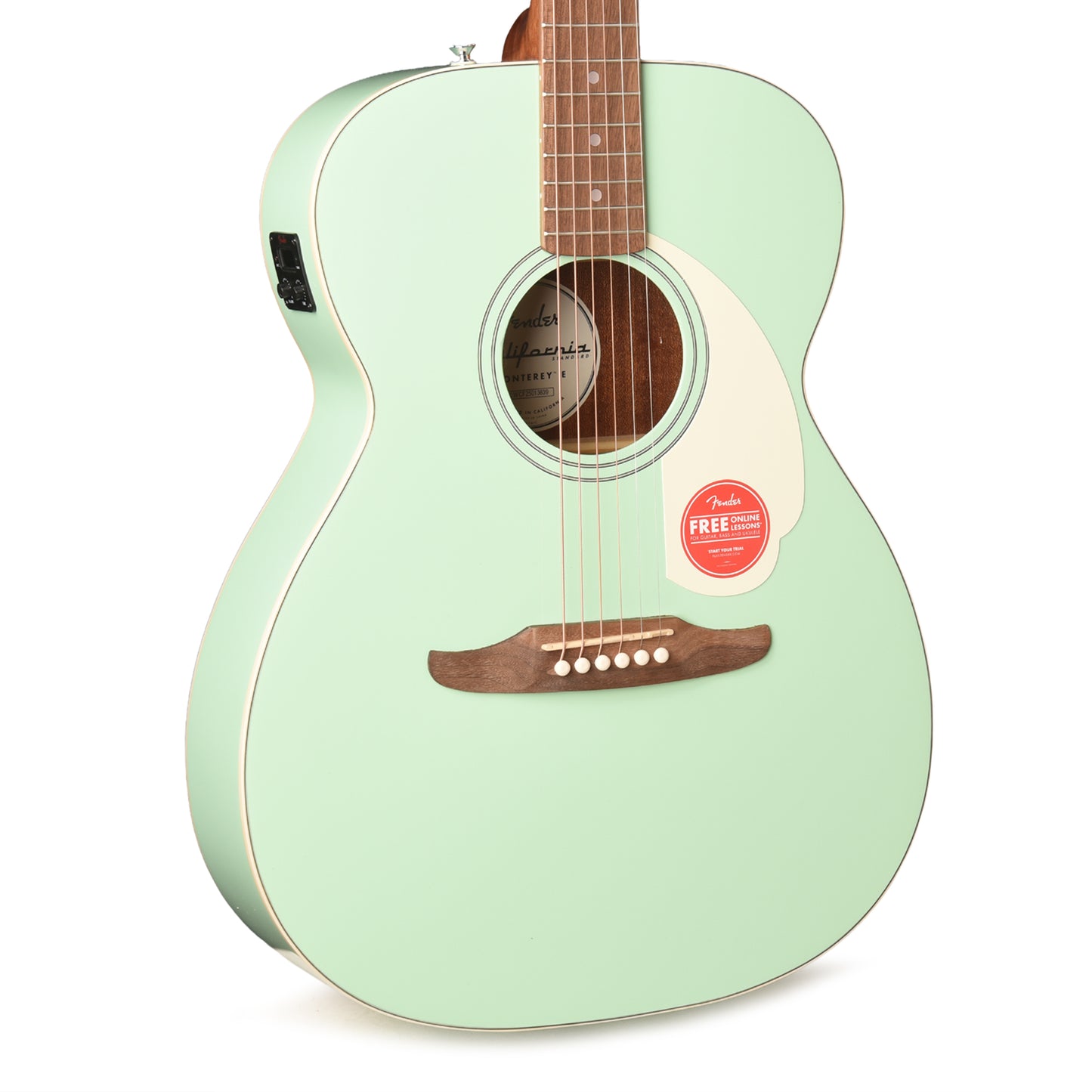 Fender California Standard Monterey E Surf Green Acoustic Guitars / Concert