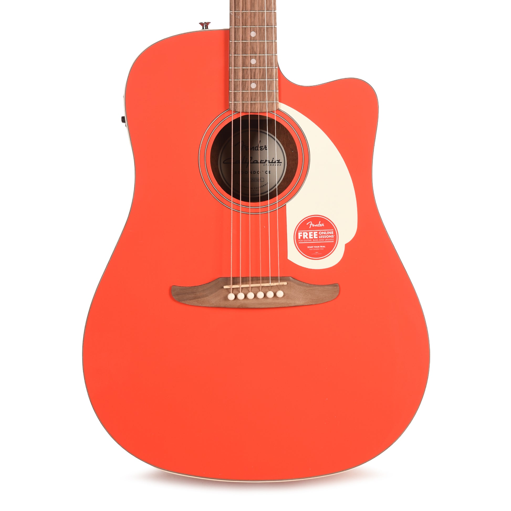 Fender California Standard Redondo CE Fiesta Red Acoustic Guitars / Concert