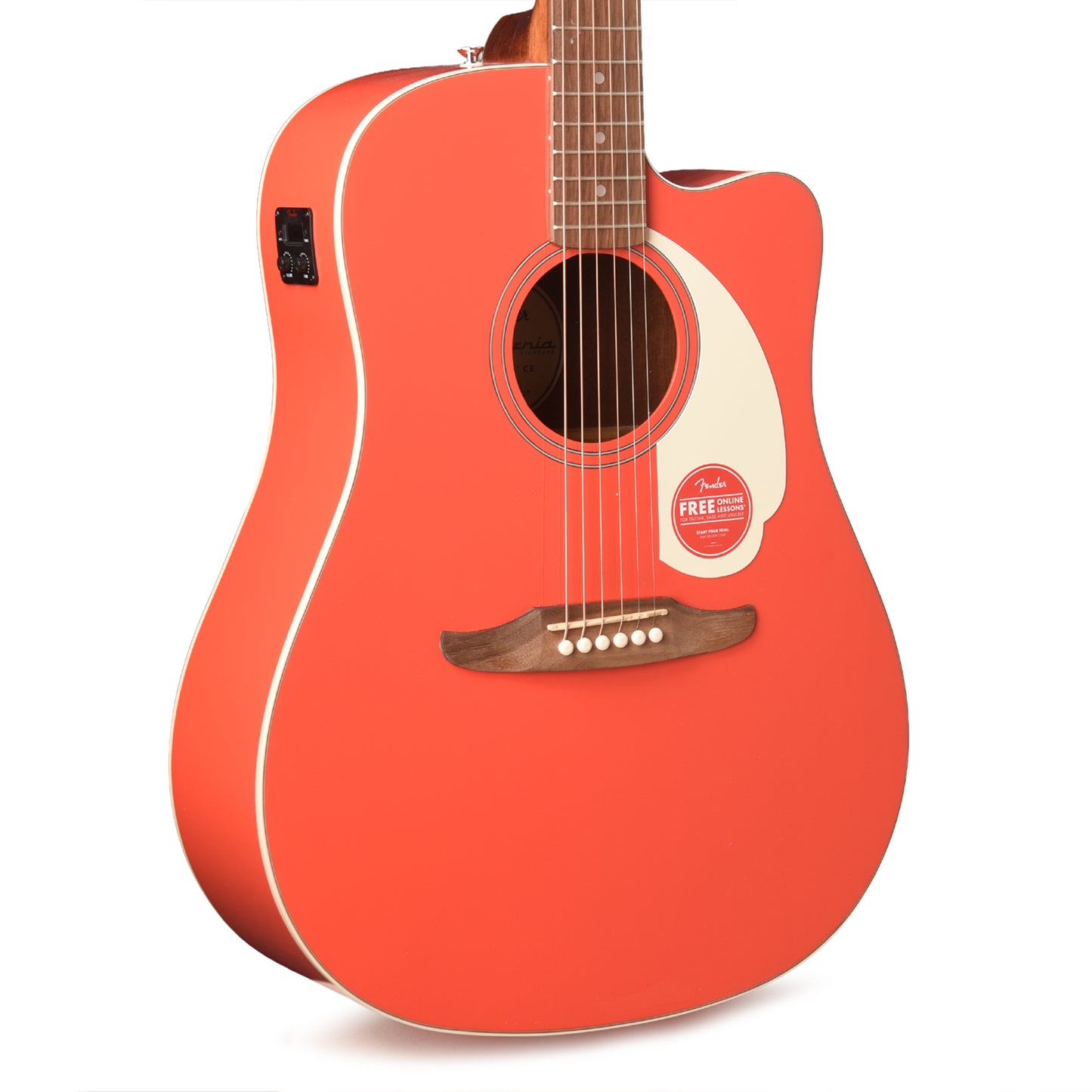 Fender California Standard Redondo CE Fiesta Red Acoustic Guitars / Concert