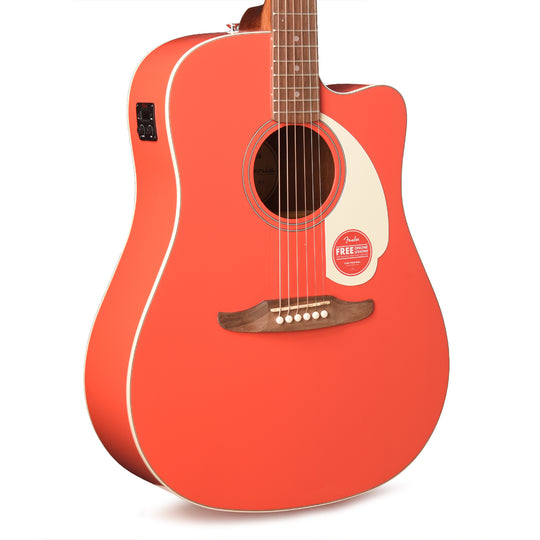 Fender California Standard Redondo CE Fiesta Red Acoustic Guitars / Concert