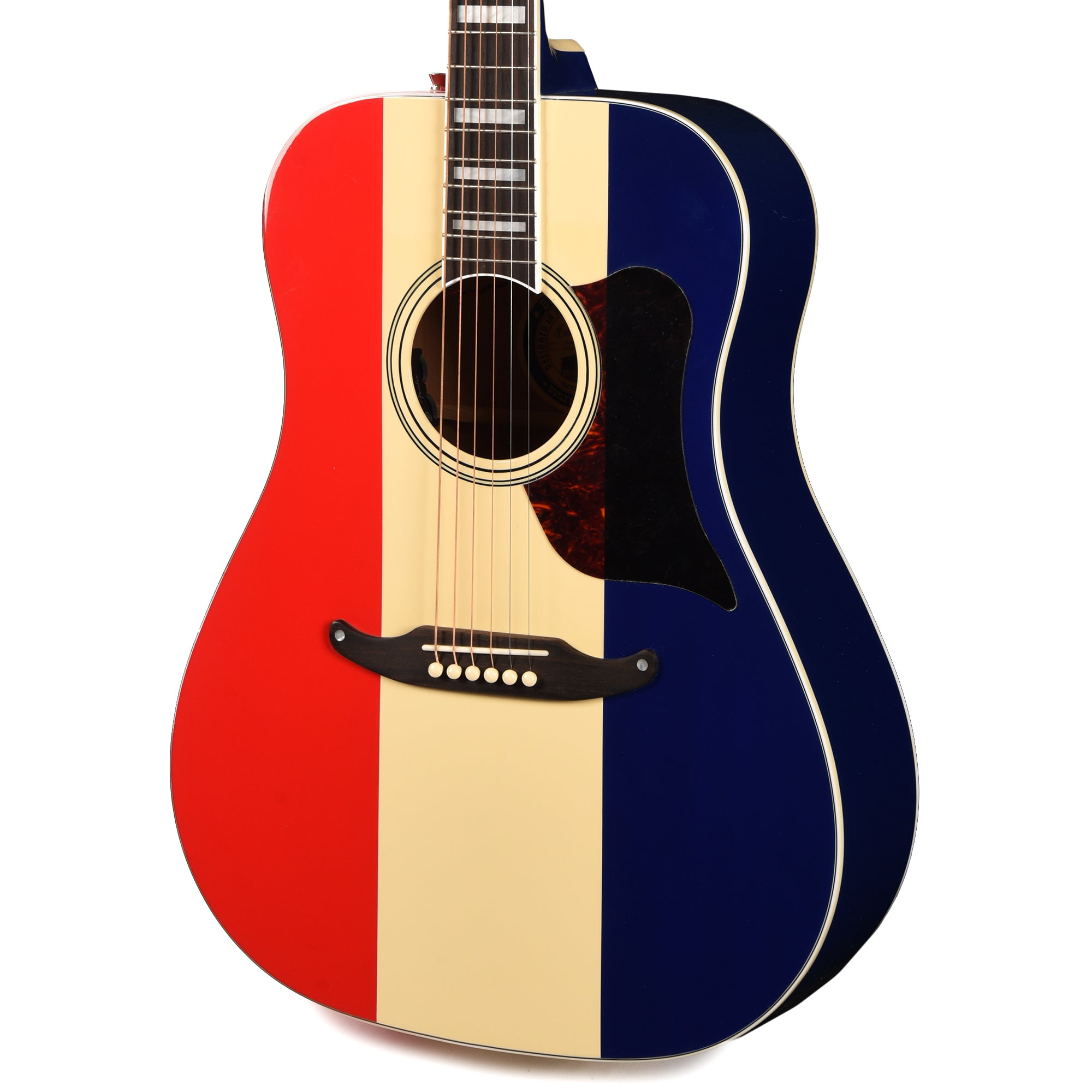 Fender Artist Buck Owens Kingman Red, White and Blue Acoustic Guitars / Dreadnought
