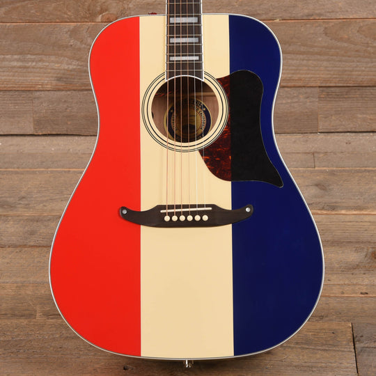 Fender Artist Buck Owens Kingman Red, White and Blue Acoustic Guitars / Dreadnought
