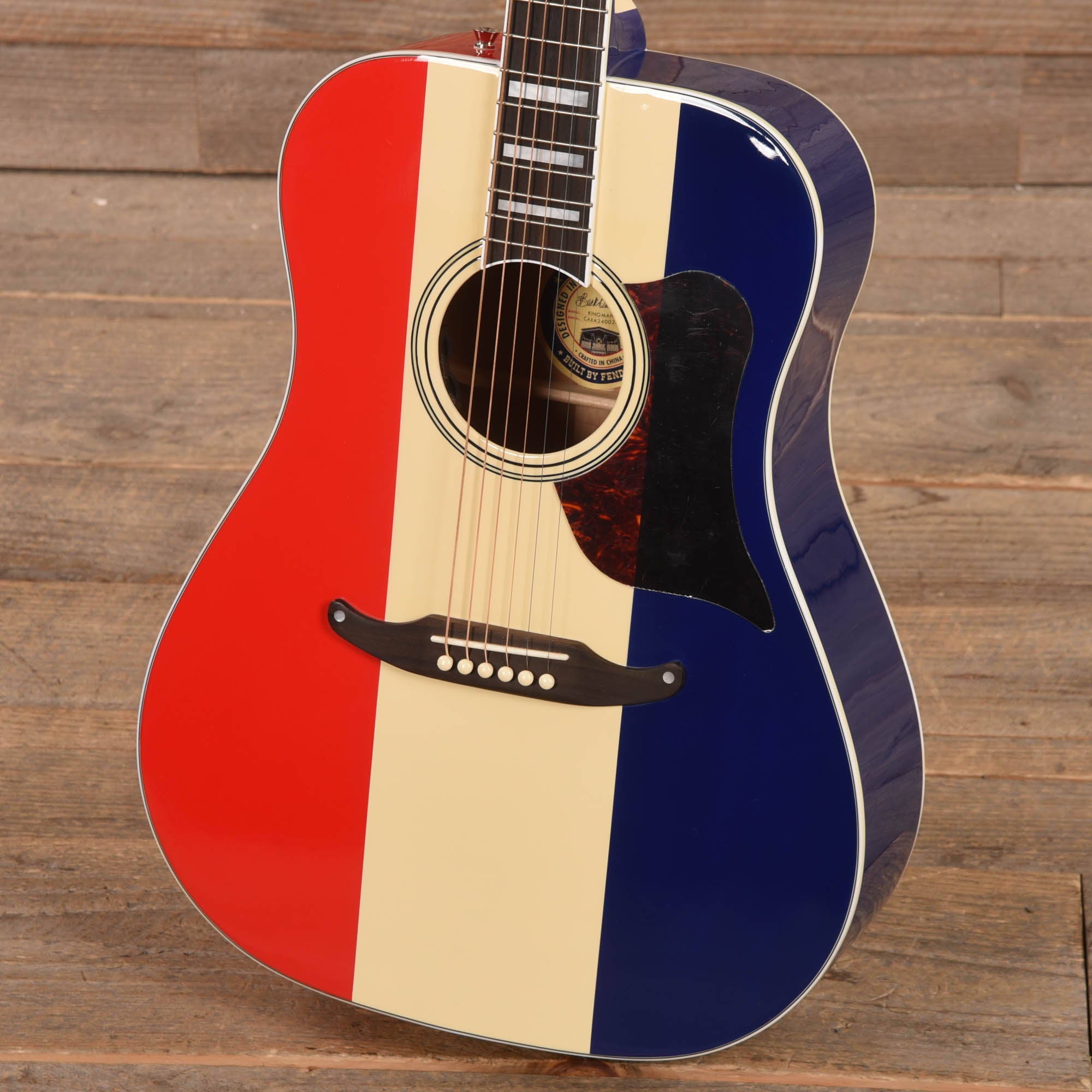Fender Artist Buck Owens Kingman Red, White and Blue Acoustic Guitars / Dreadnought