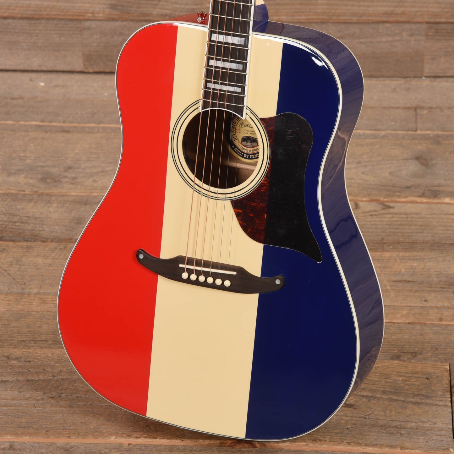 Fender Artist Buck Owens Kingman Red, White and Blue Acoustic Guitars / Dreadnought