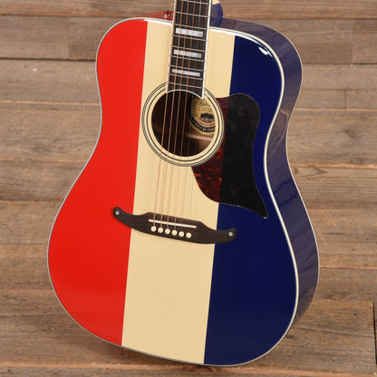 Fender Artist Buck Owens Kingman Red, White and Blue Acoustic Guitars / Dreadnought