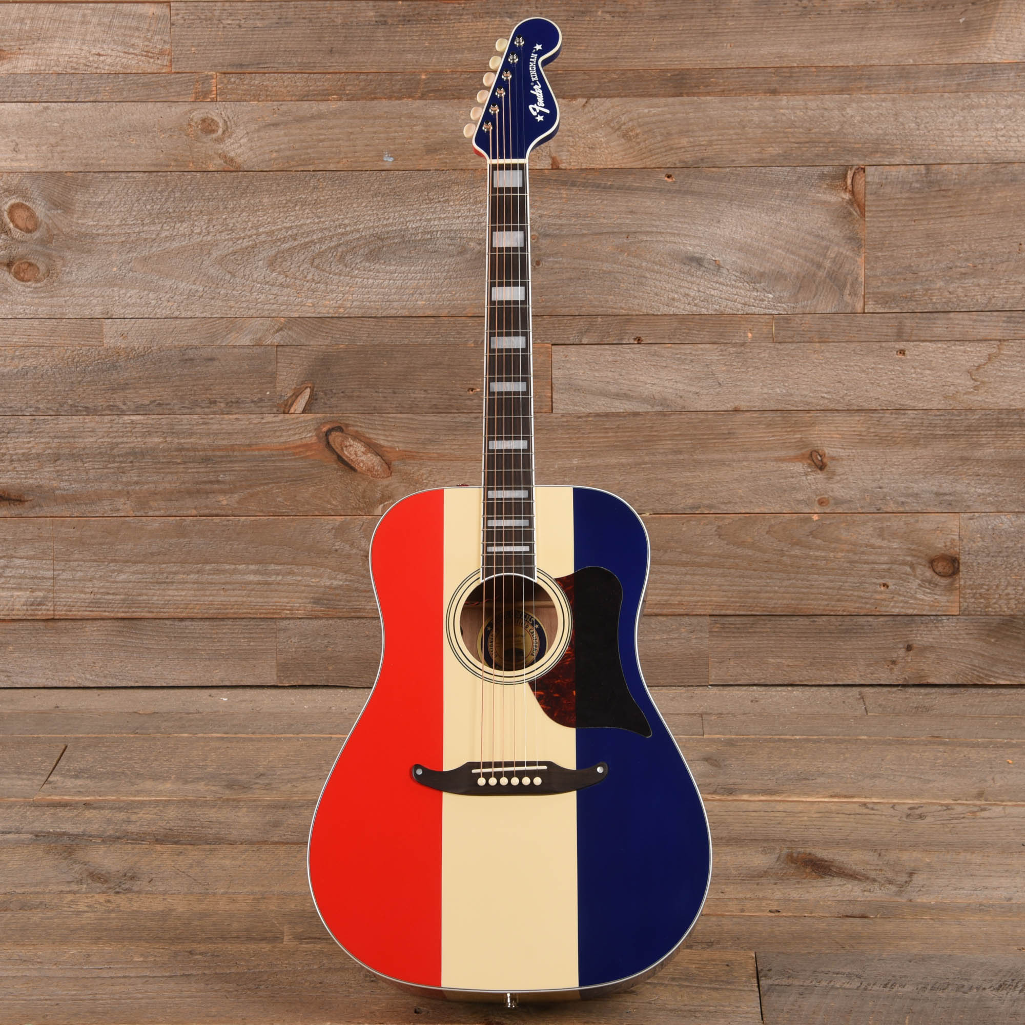 Fender Artist Buck Owens Kingman Red, White and Blue Acoustic Guitars / Dreadnought