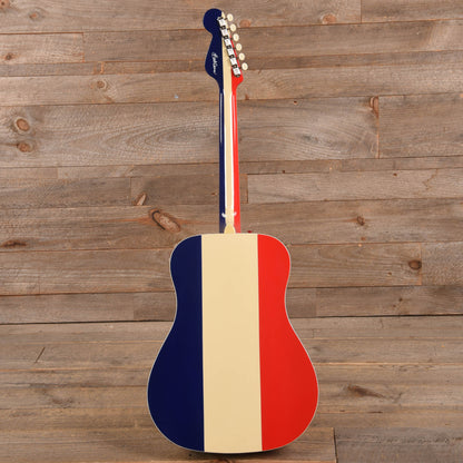 Fender Artist Buck Owens Kingman Red, White and Blue Acoustic Guitars / Dreadnought