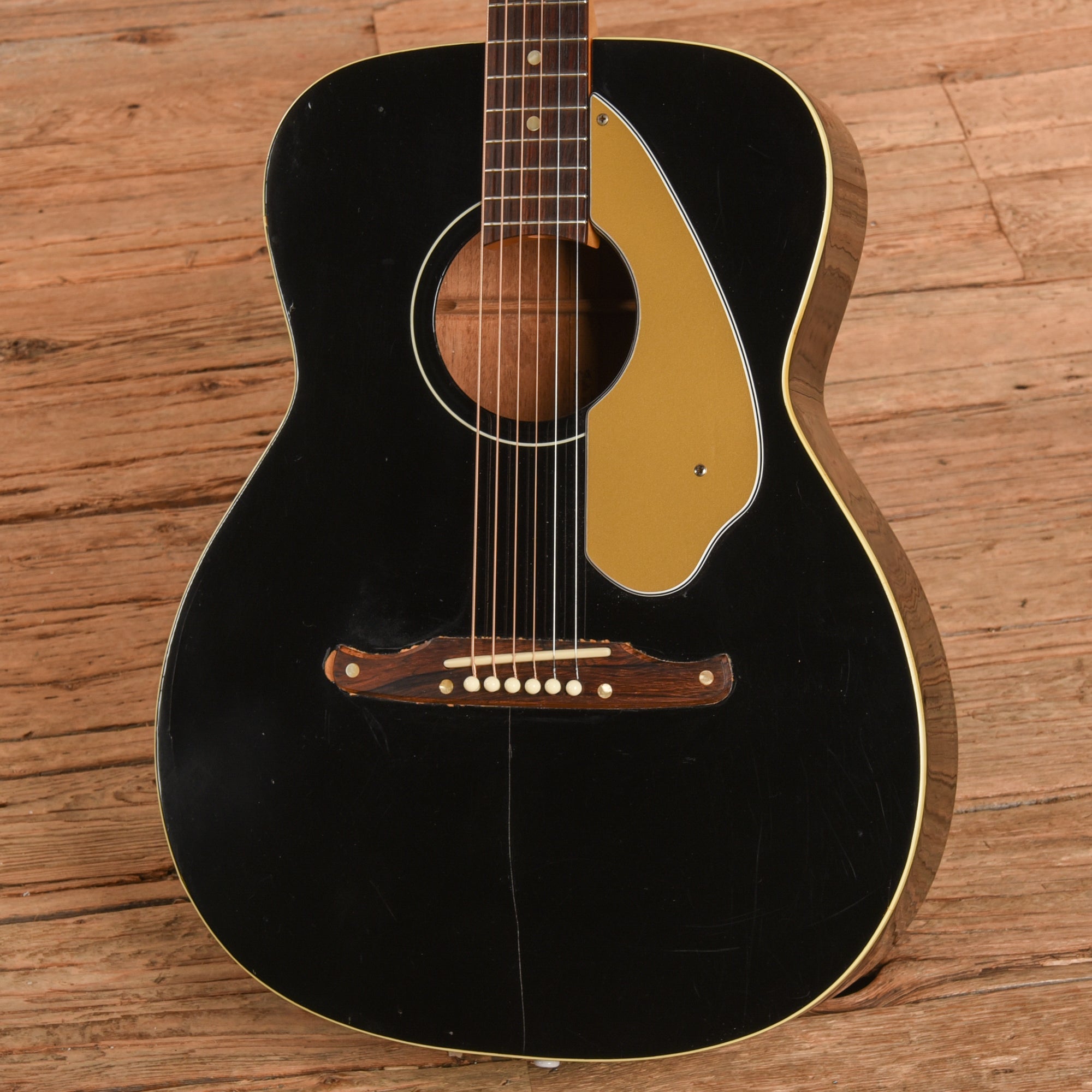 Fender Malibu Black 1967 Acoustic Guitars / Dreadnought