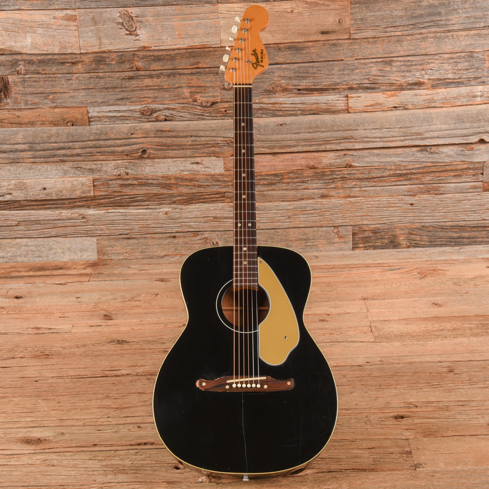 Fender Malibu Black 1967 Acoustic Guitars / Dreadnought