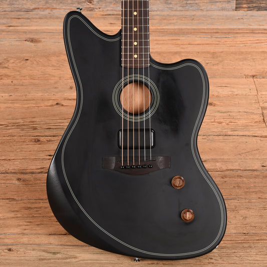 Fender Acoustasonic Jazzmaster Black 2025 Acoustic Guitars
