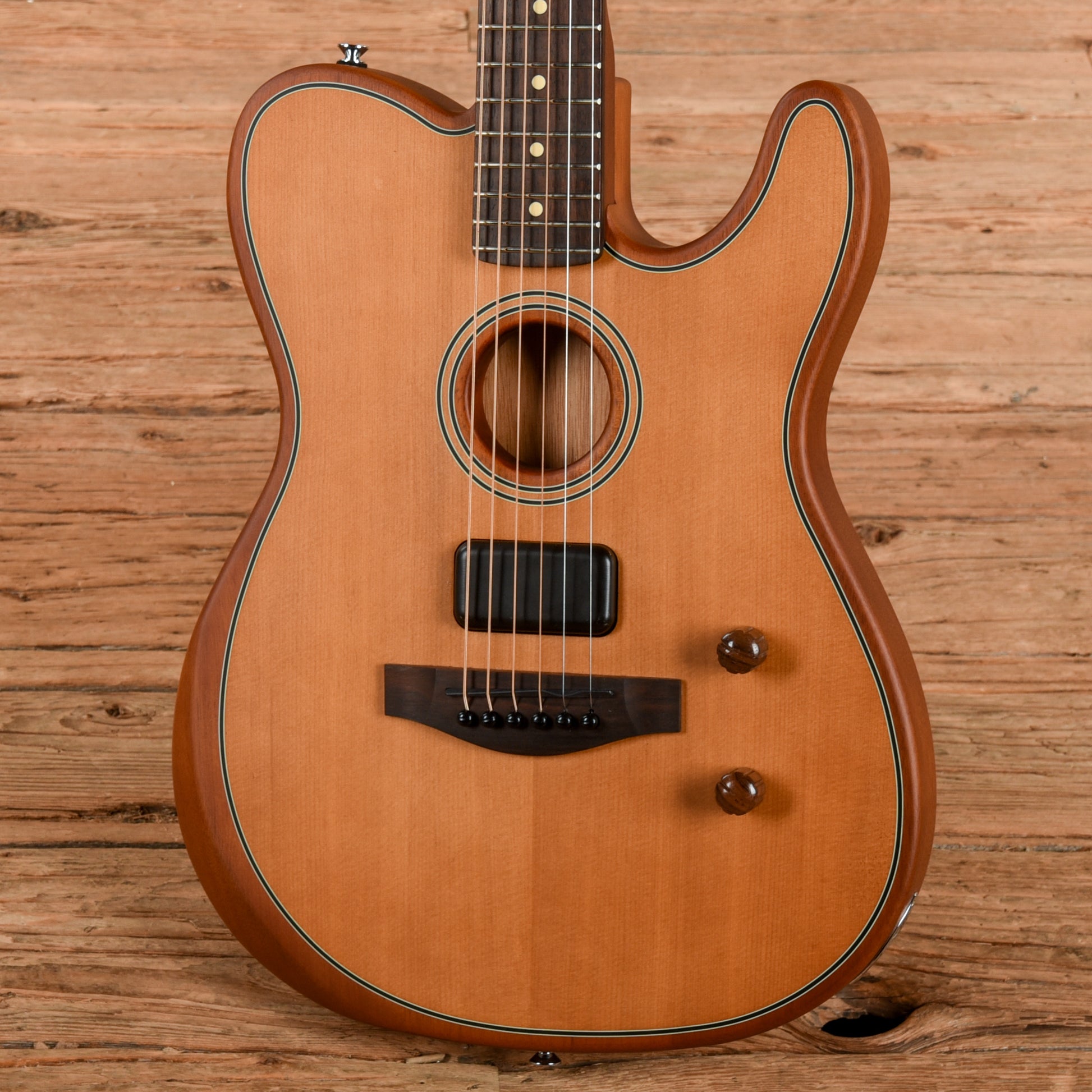 Fender Acoustasonic Standard Telecaster Aged Natural Acoustic Guitars