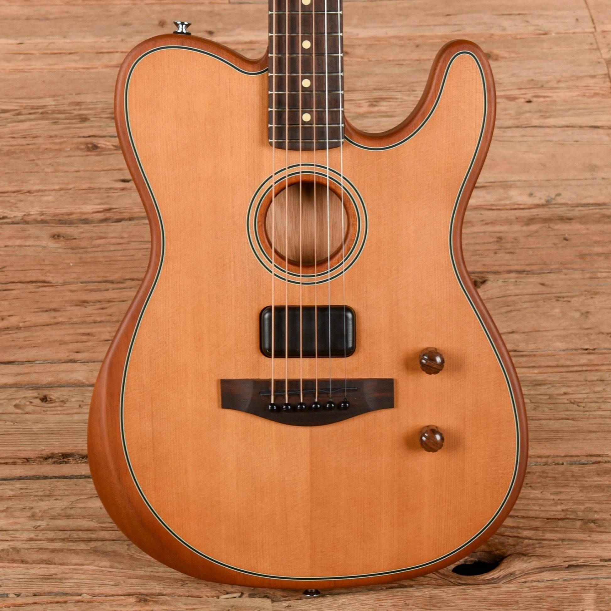 Fender Acoustasonic Standard Telecaster Aged Natural Acoustic Guitars