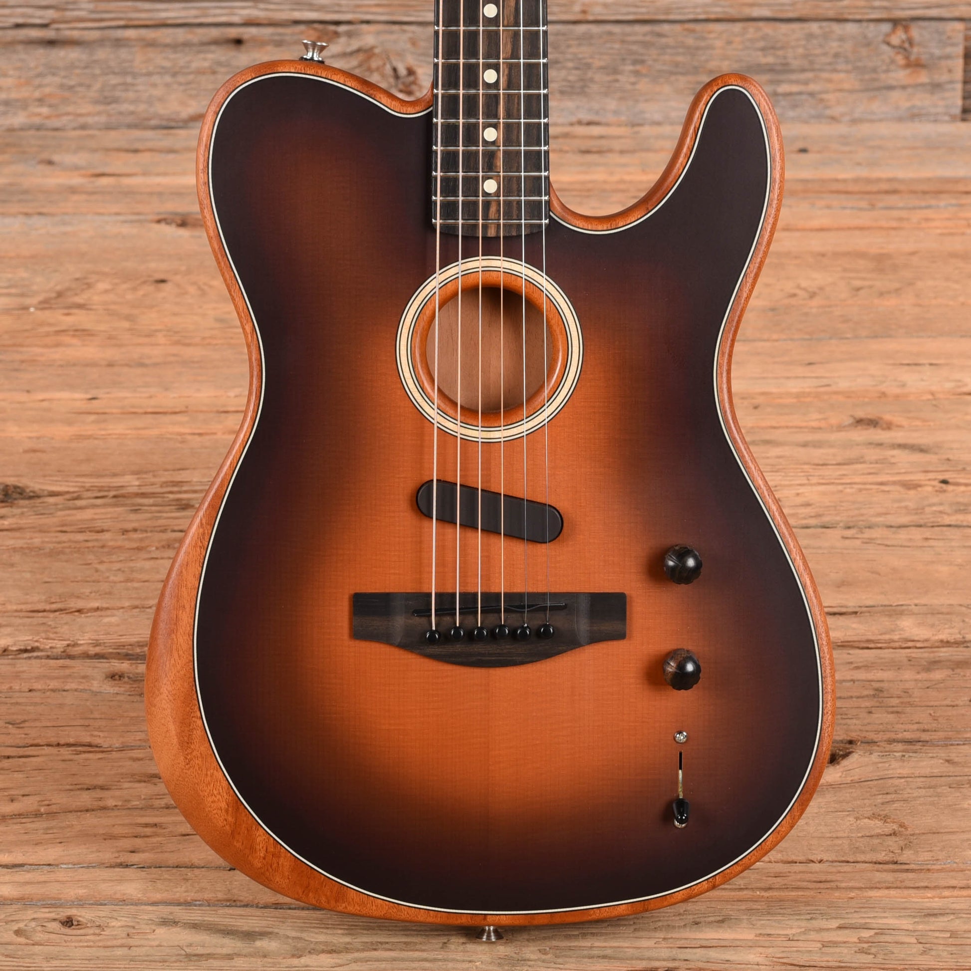 Fender American Acoustasonic Telecaster Sunburst 2021 Acoustic Guitars