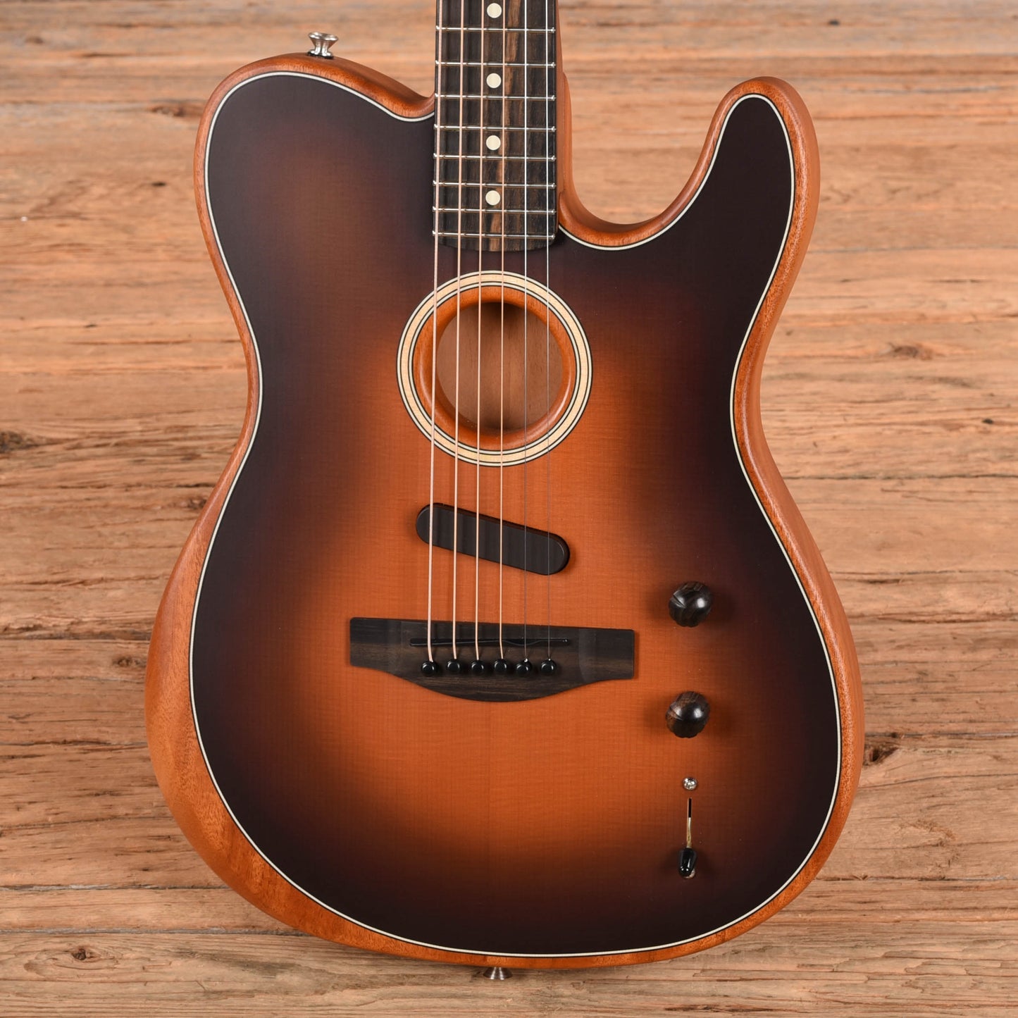 Fender American Acoustasonic Telecaster Sunburst 2021 Acoustic Guitars