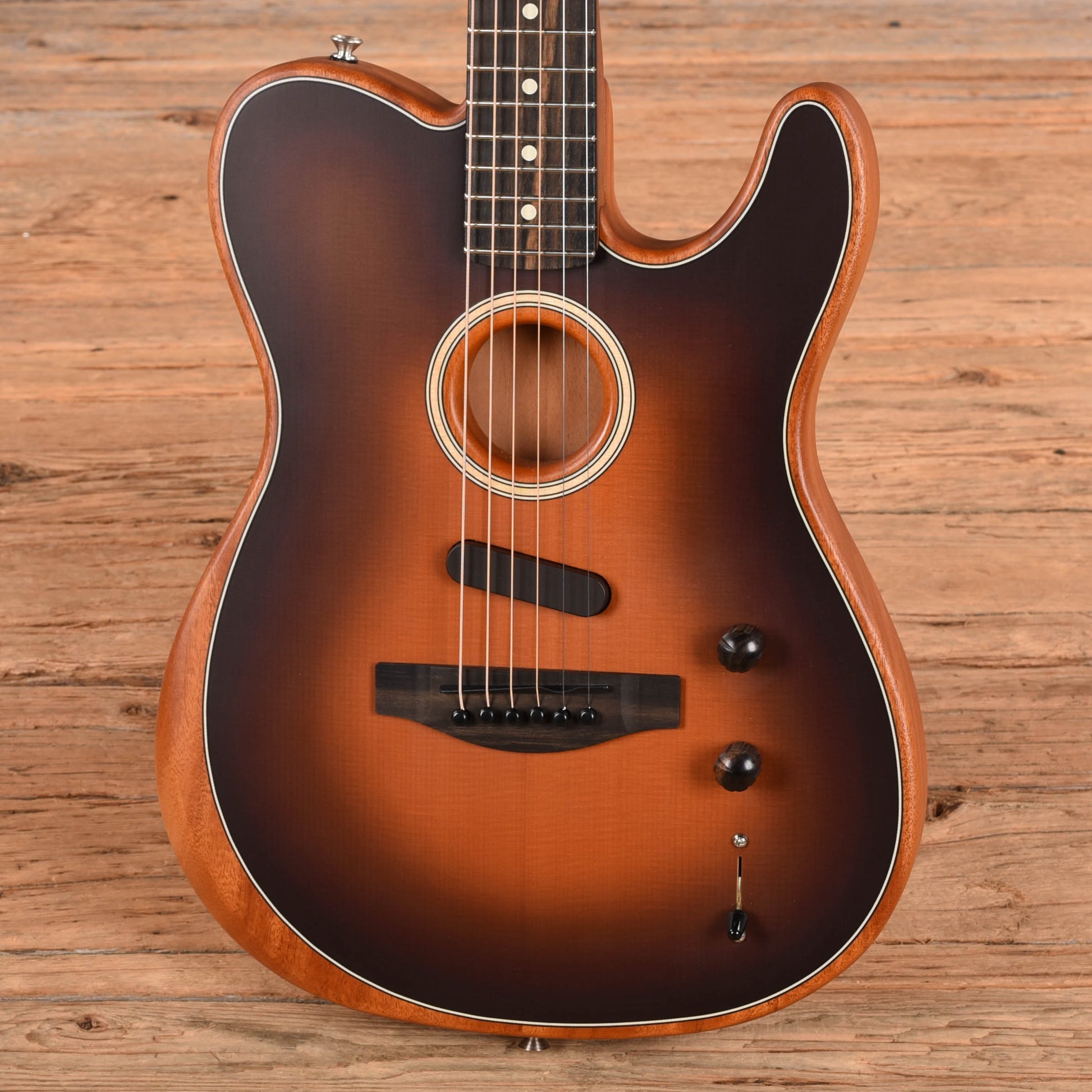 Fender American Acoustasonic Telecaster Sunburst 2021 Acoustic Guitars