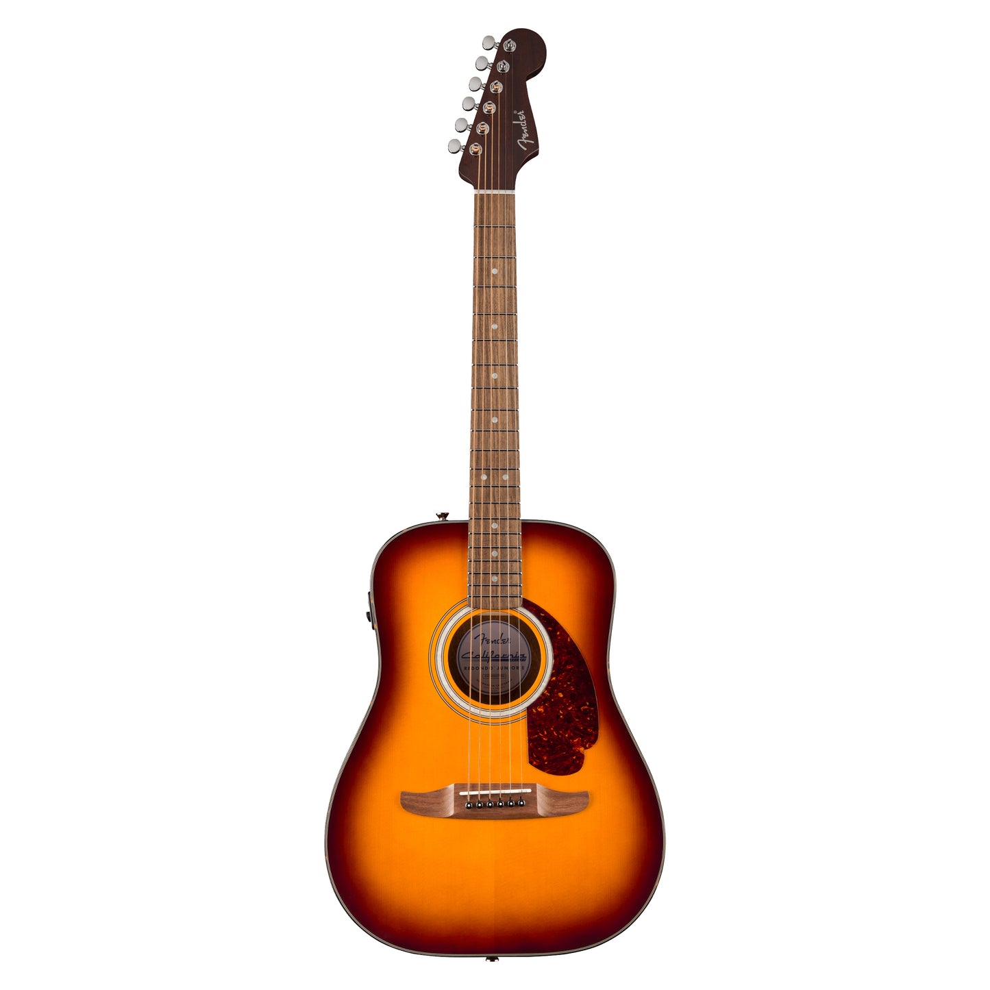 Fender California Deluxe Redondo Jr. E Honey Sunburst Acoustic Guitars
