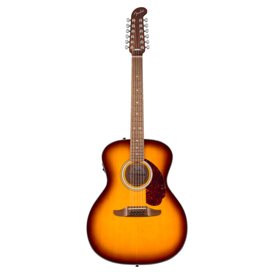 Fender California Deluxe Villager E 12-String Honey Sunburst Acoustic Guitars