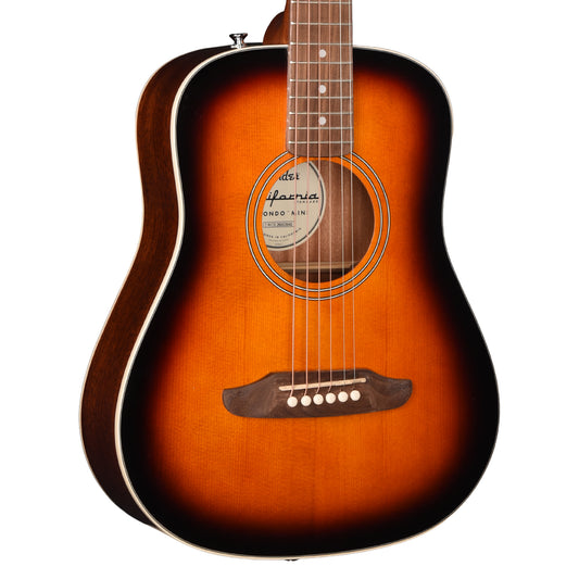Fender California Standard Redondo Mini 3-Color Sunburst Acoustic Guitars