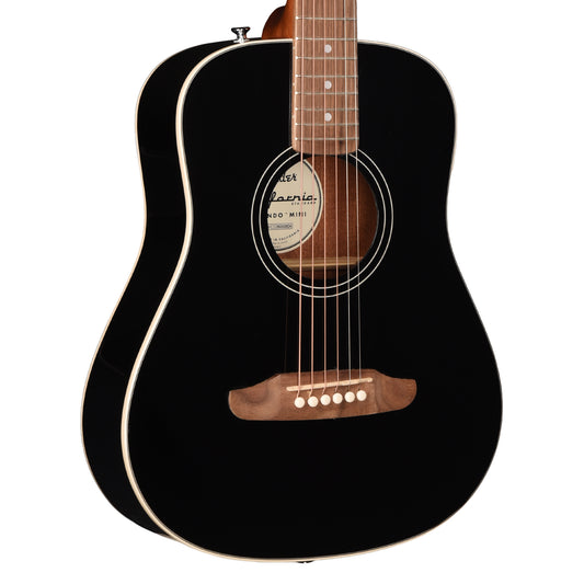 Fender California Standard Redondo Mini Black Acoustic Guitars