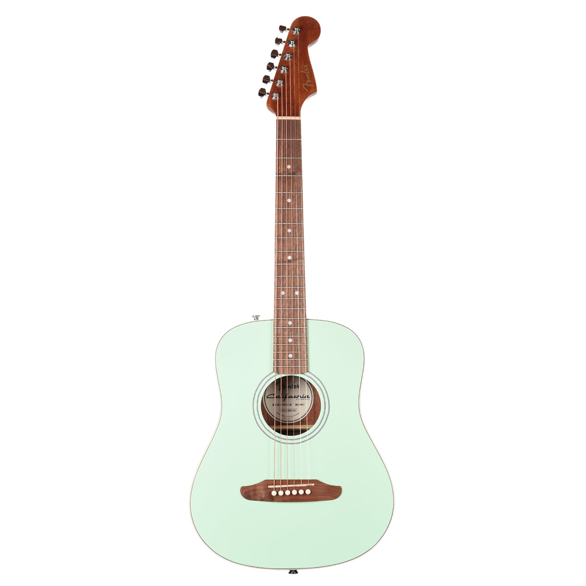 Fender California Standard Redondo Mini Surf Green Acoustic Guitars