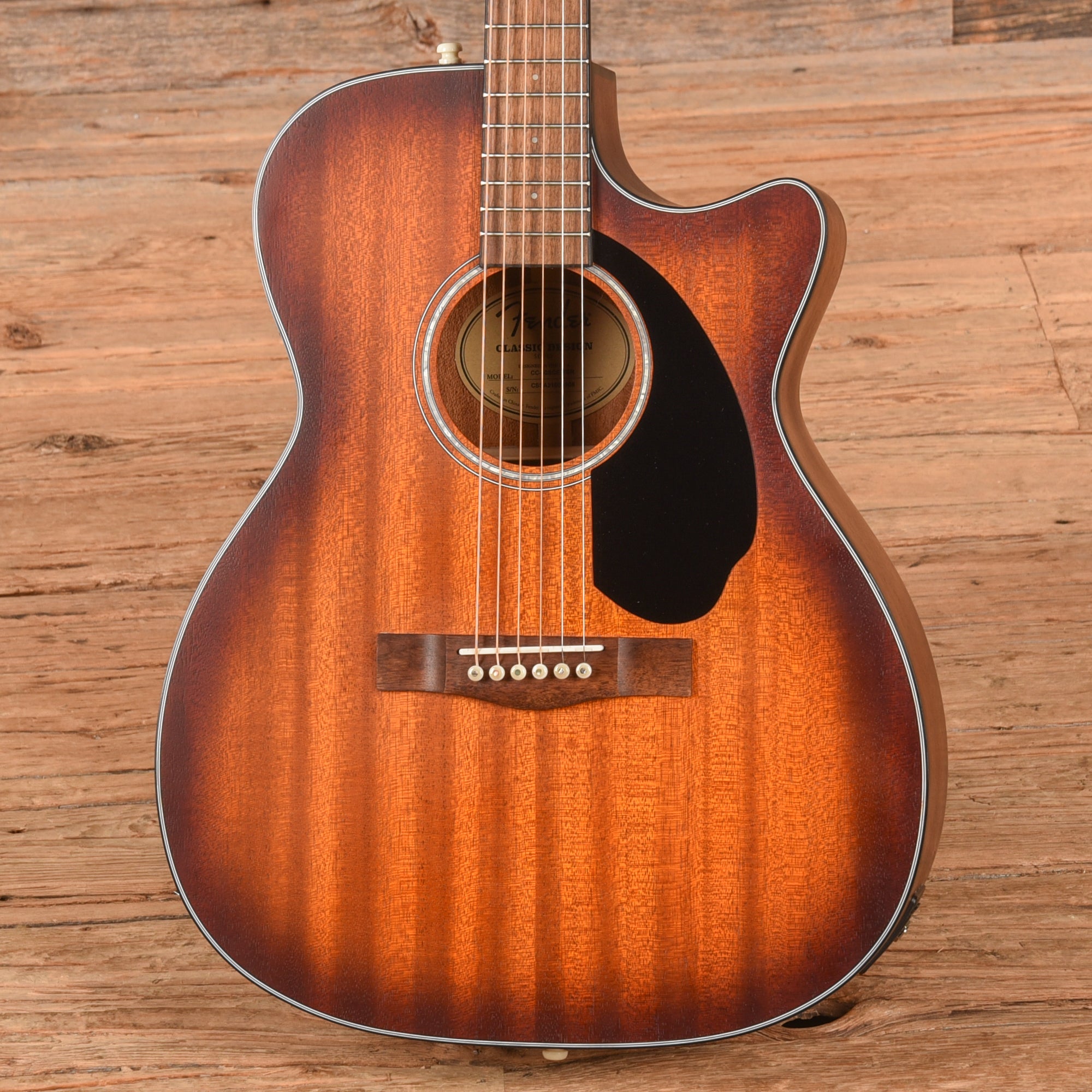 Fender CC-60SCE Mahogany Sunburst 2021 Acoustic Guitars