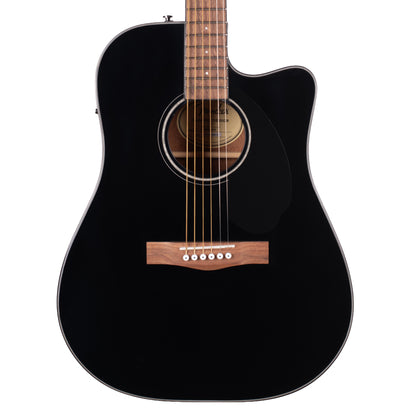 Fender CD-60SCE Acoustic-Electric Dreadnought Black Acoustic Guitars