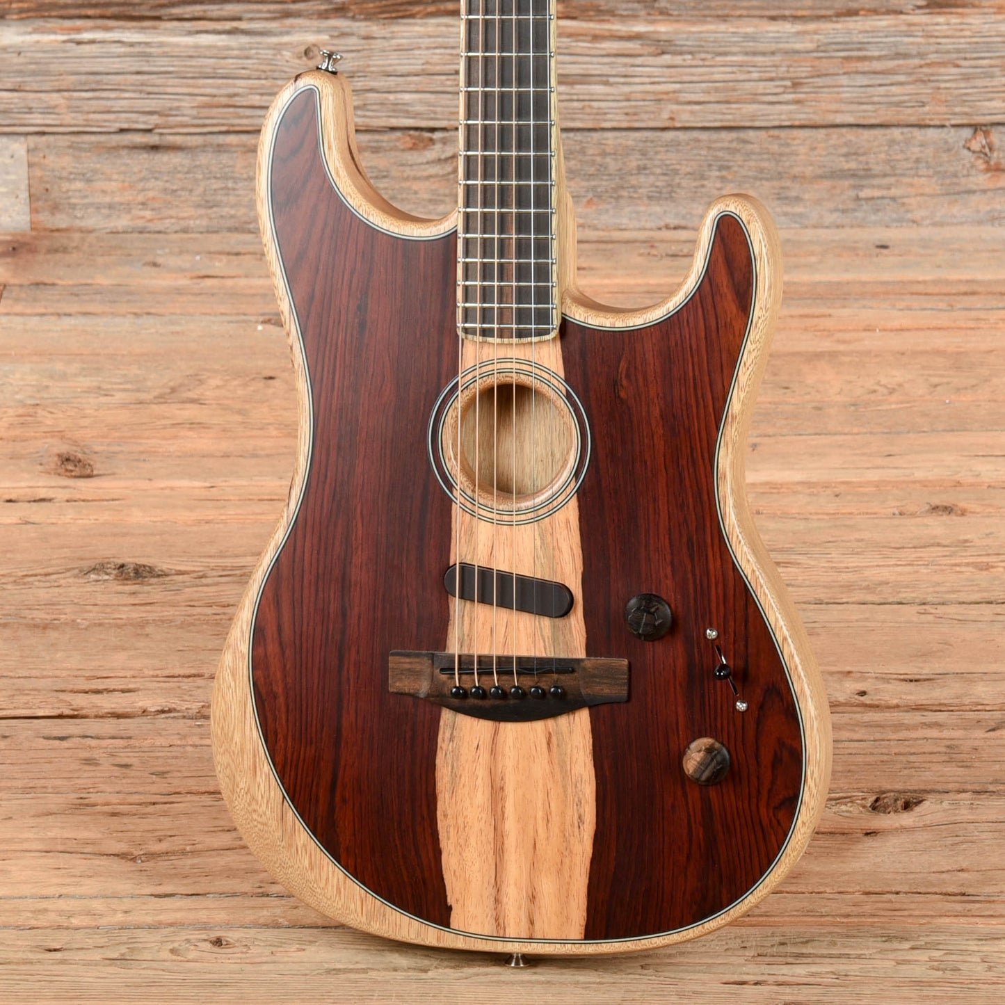 Fender Limited Edition American Acoustasonic Stratocaster Cocobolo 2022 Acoustic Guitars