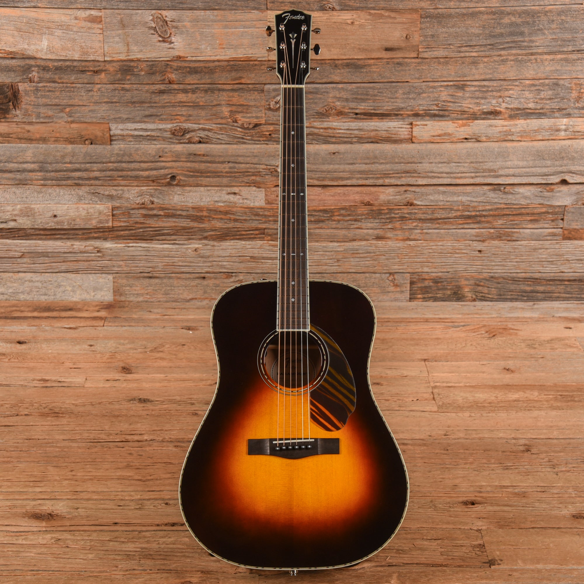 Fender PD-220E Dreadnought 3-Color Vintage Sunburst 2023 Acoustic Guitars