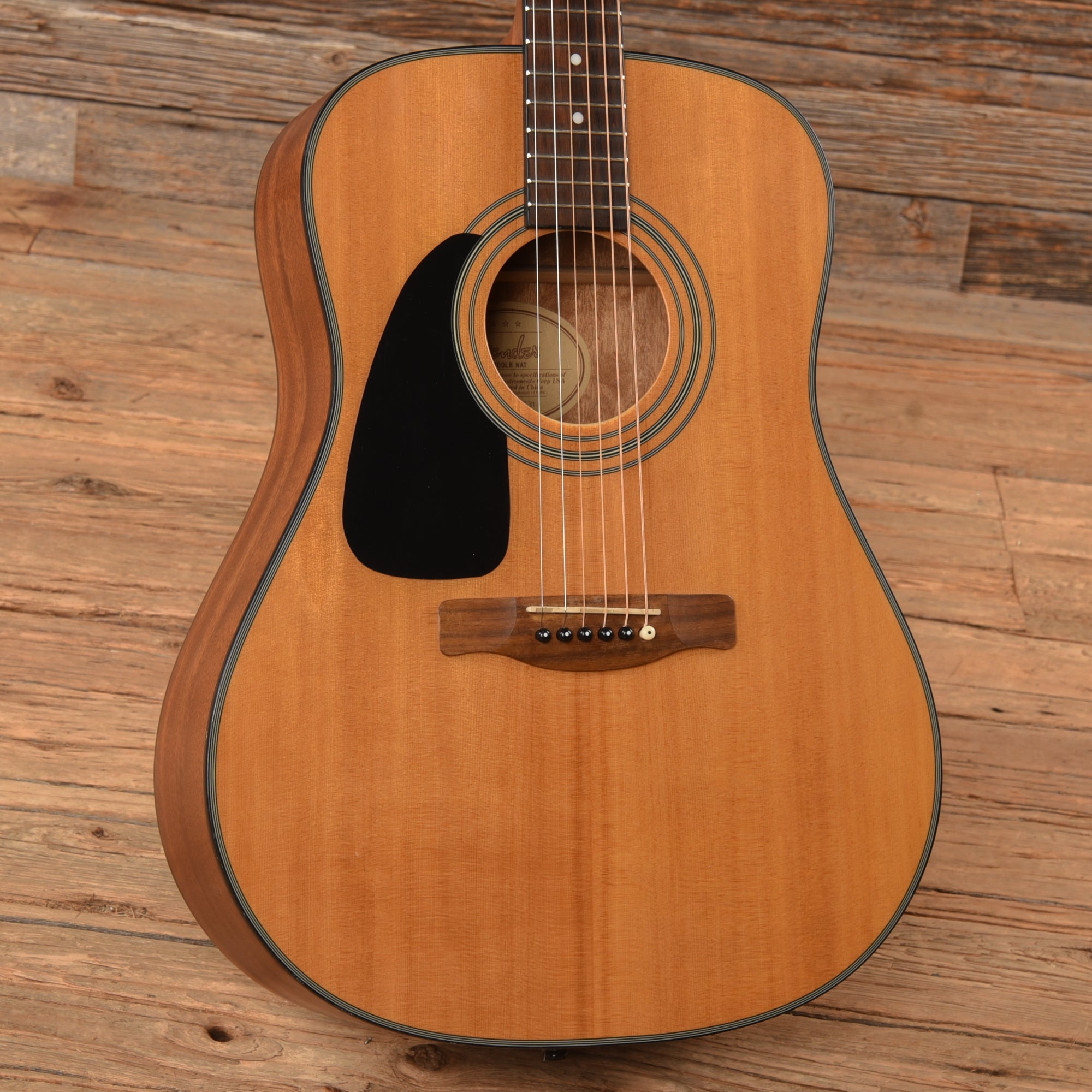 Fender CD100 Natural  LEFTY Acoustic Guitars / Left-Handed