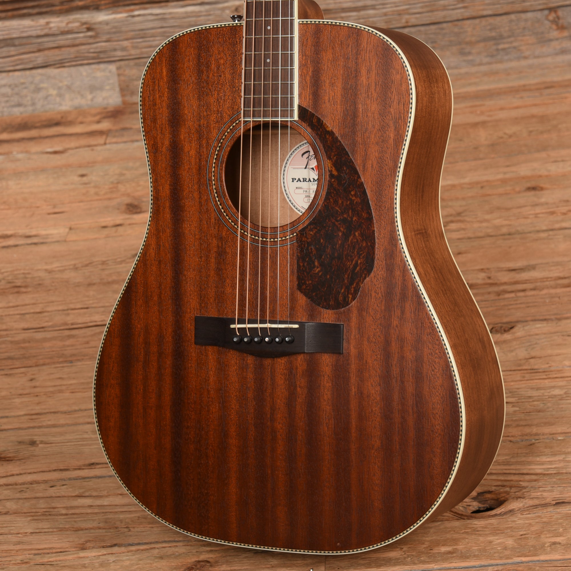 Fender Paramount PM-1E Mahogany 2017 Acoustic Guitars / OM and Auditorium