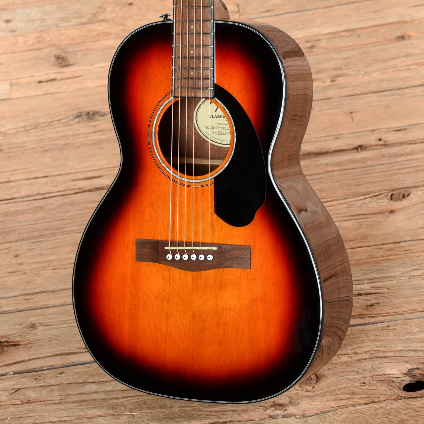 Fender CP-60S Sunburst 2024 Acoustic Guitars / Parlor