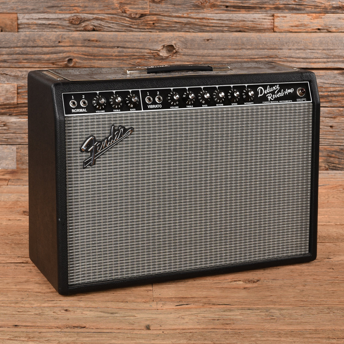 Fender '65 Deluxe Reverb Reissue 2-Channel 22-Watt 1x12" Guitar Combo Amp Black Amplifiers