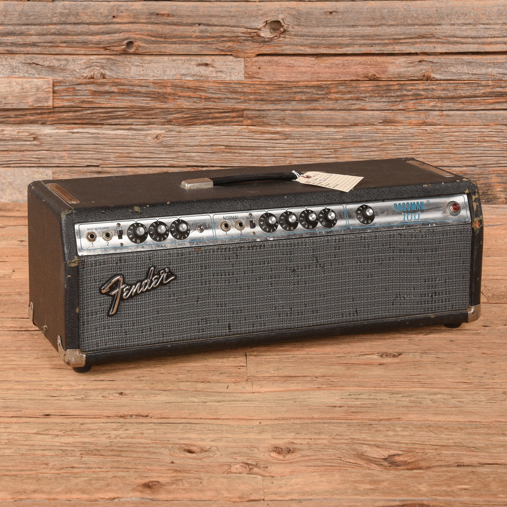 Fender Bassman 100 2-Channel 100-Watt Guitar Amp Head  1974 Amplifiers