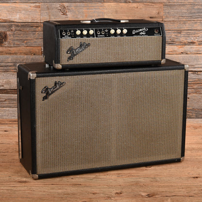 Fender Bassman - Amp And Cabinet 2x12 w/ Greenback Celestion Black 1965 Amplifiers