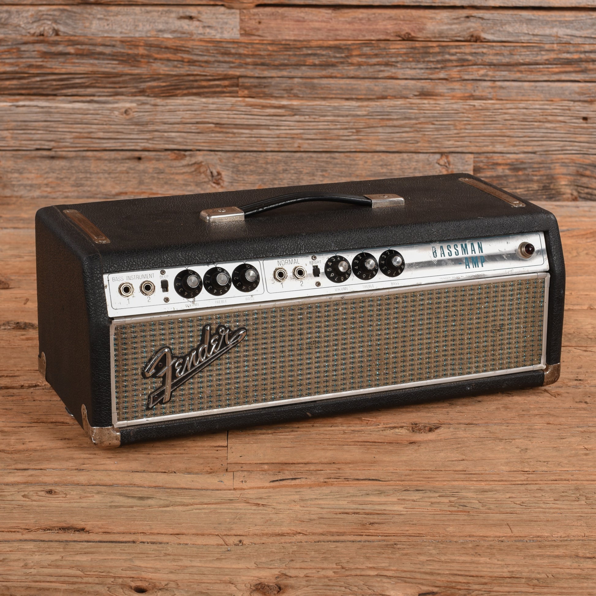 Fender Bassman "Drip Edge" 2-Channel 50-Watt Guitar Amp Head  1969 Amplifiers