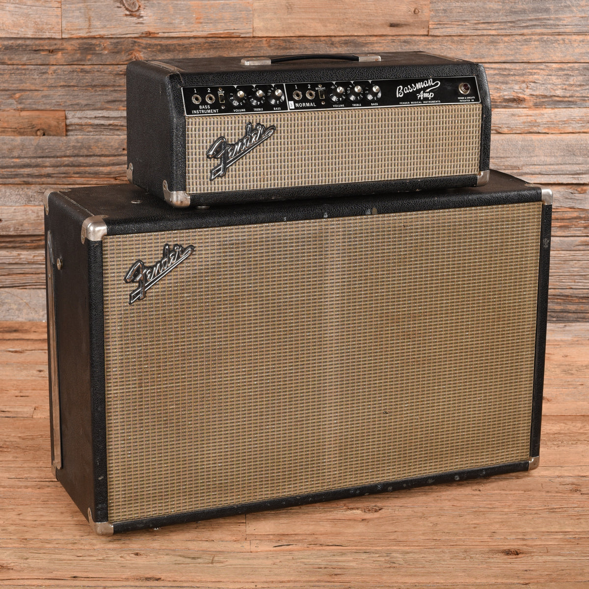Fender Bassman Head and Cab  1965 Amplifiers